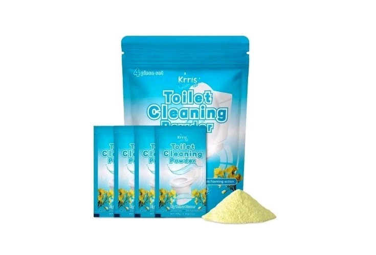 Toilet Bowl Cleaner Powder – Deep Cleaning Foam for Stains & Limescale (12 oz)