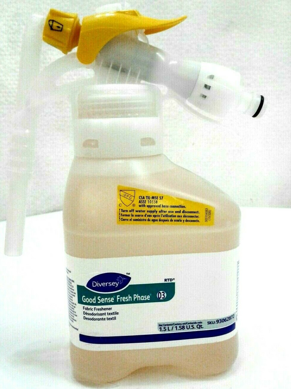 Diversey 93062872 Good Sense Fresh Phase 1.5L Bottle Fabric Freshener Qty 1