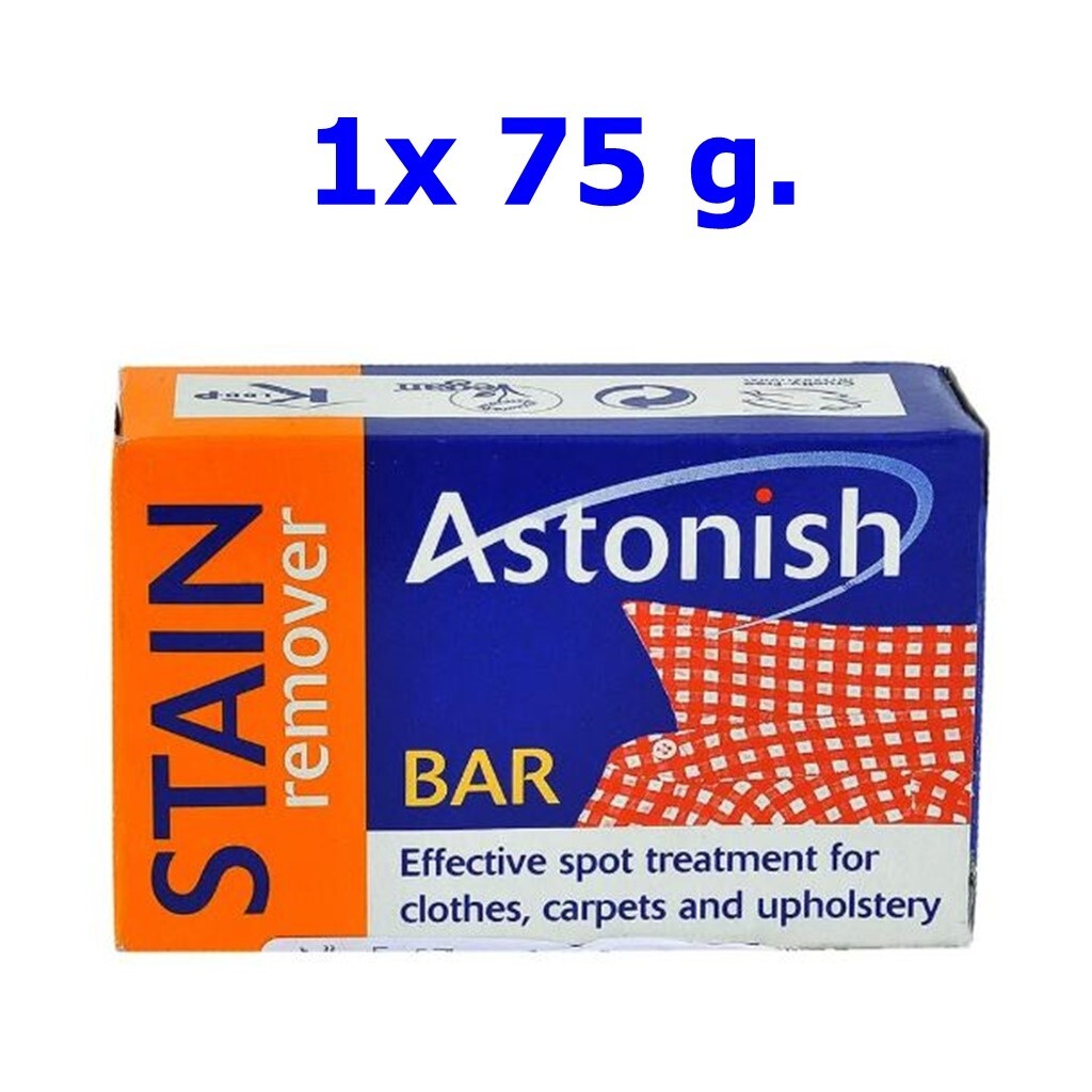 Astonish AF Stain Remover Bar Clothes Carpet Upholstery Pre Laundry Fabric 75g.
