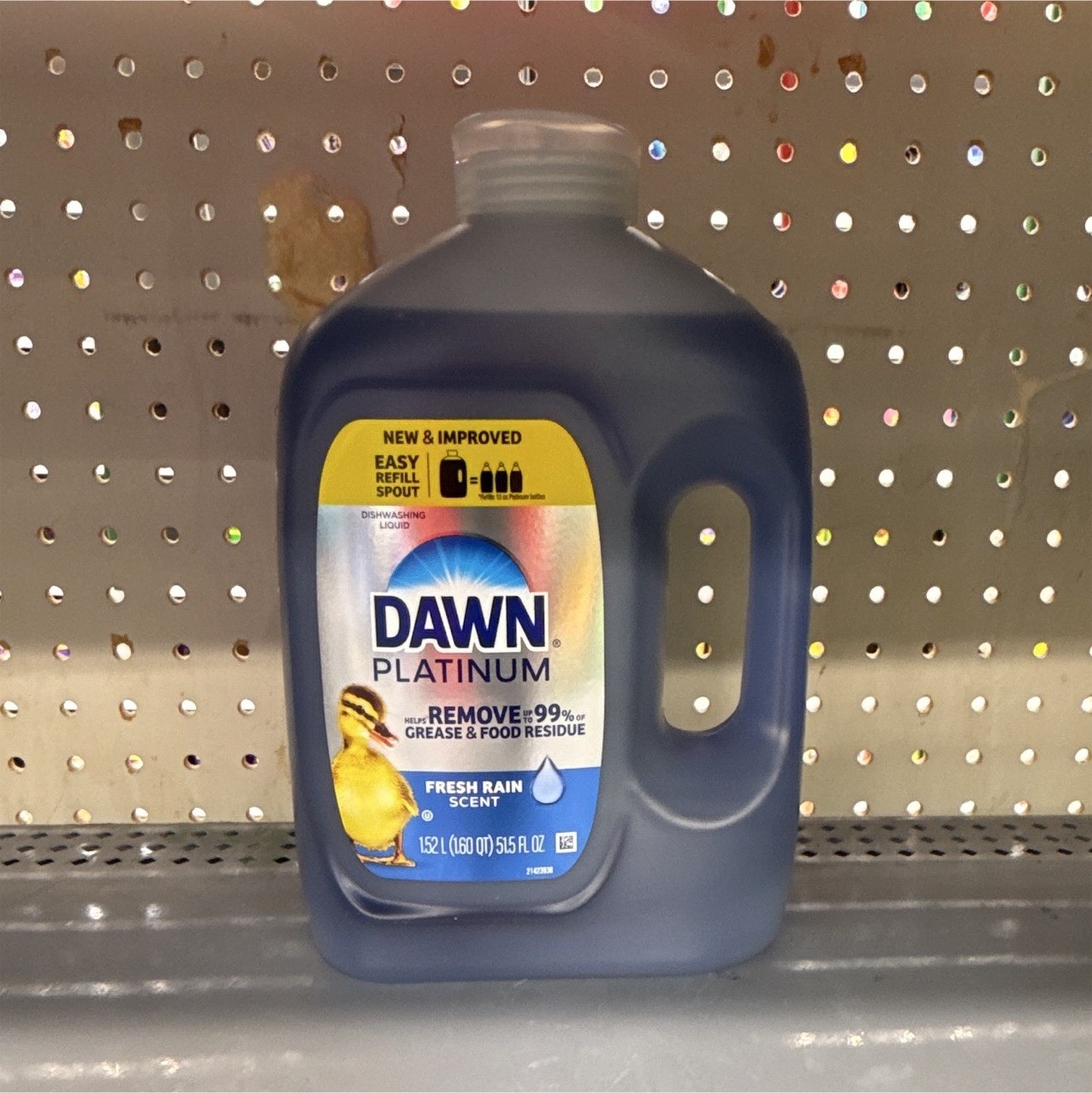 Dawn Platinum Dishwashing Liquid Fresh Rain Scent 152 fl oz Easy Refill Spout
