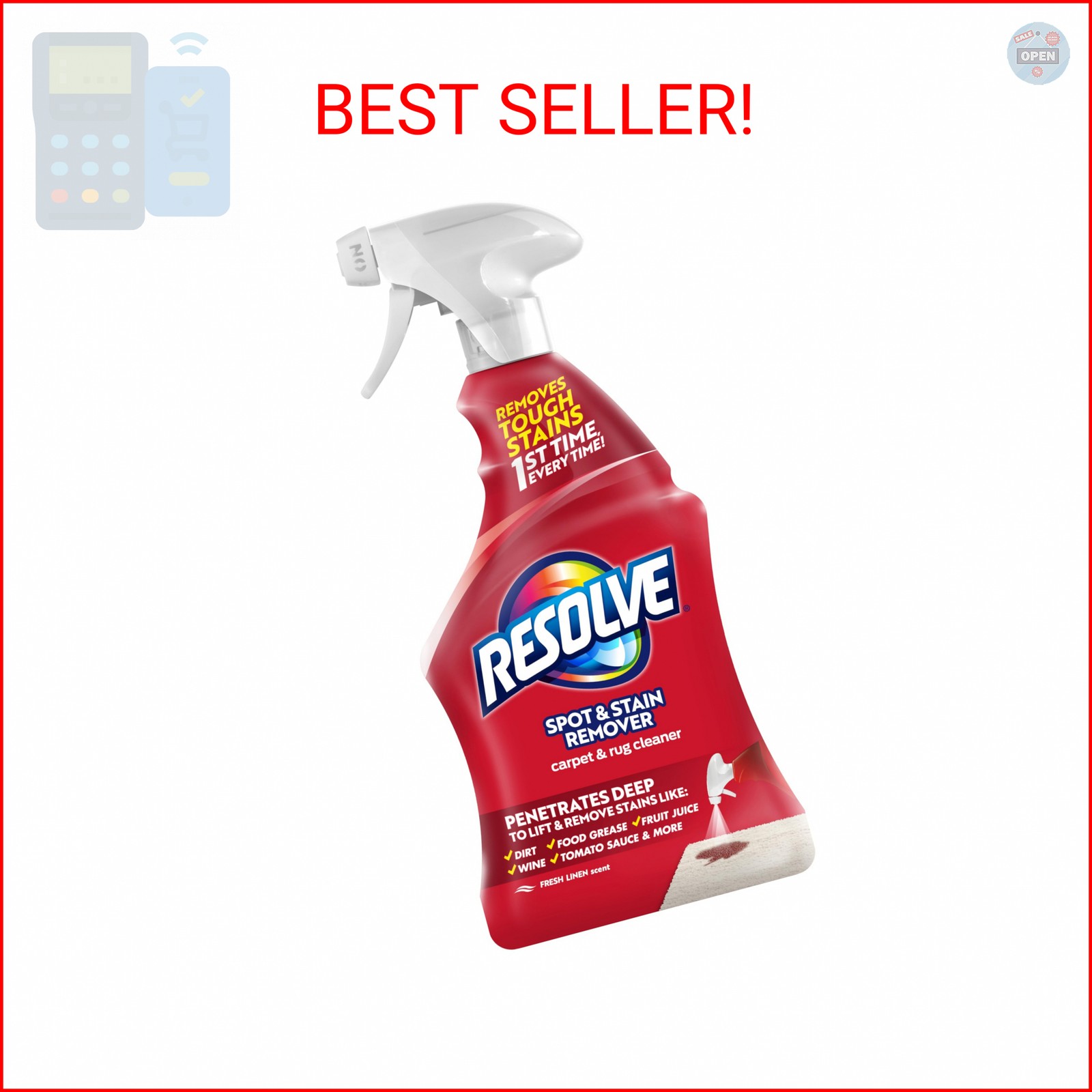 Resolve Carpet and Rug Cleaner Spray, Spot & Stain Remover, Carpet Cleaner Spray