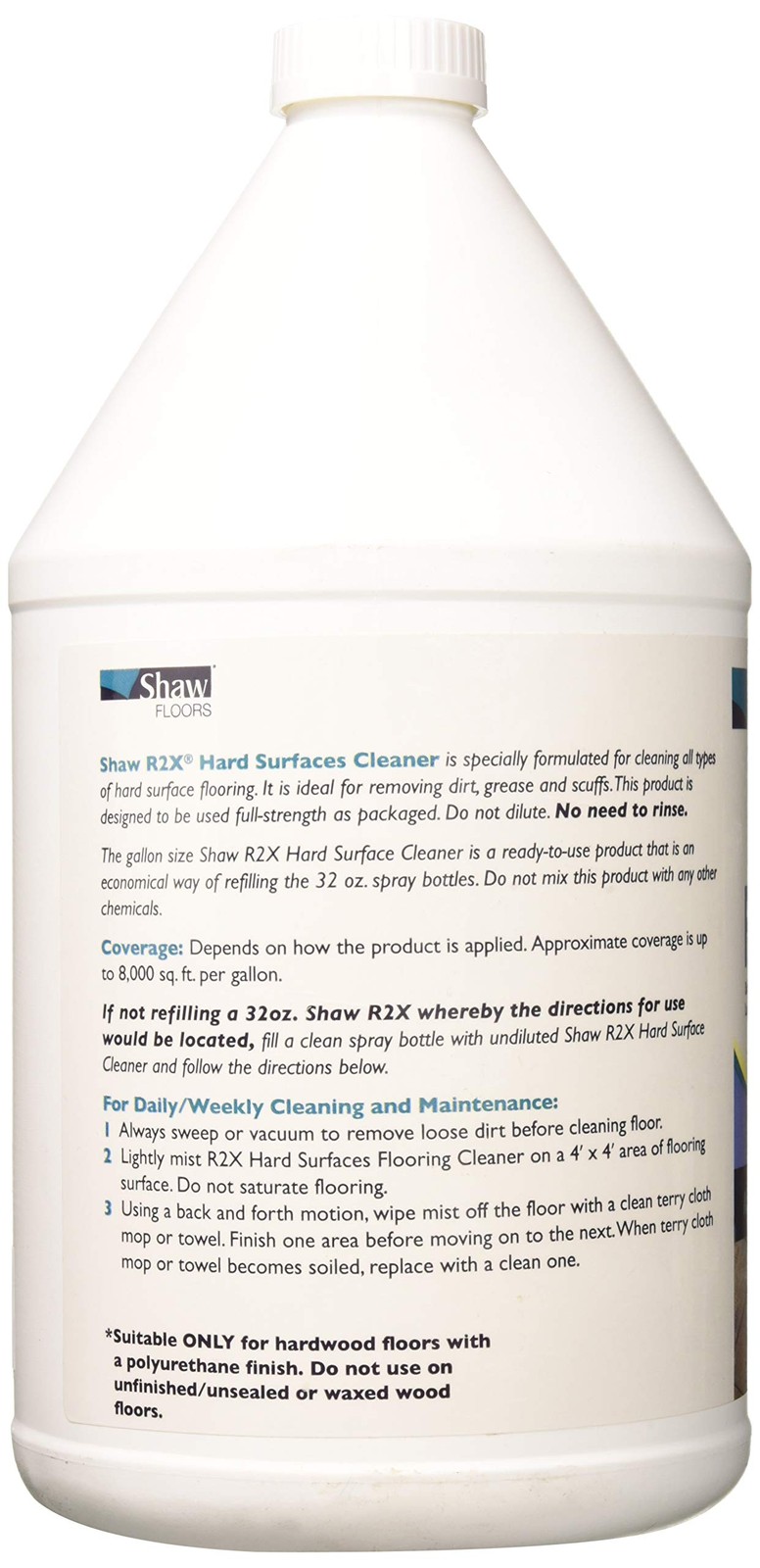 Shaw Floors R2x Hard Surfaces Flooring Cleaner Ready To Use No Need To Rinse Ref