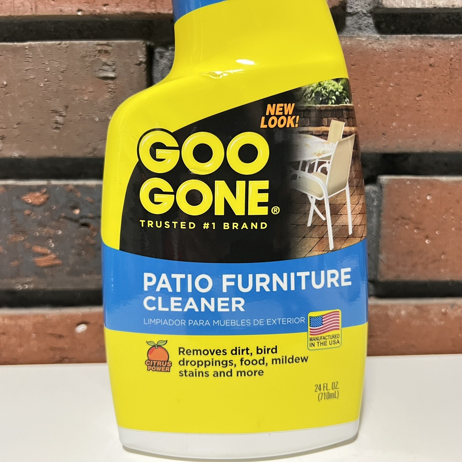 Goo Gone Outdoor Patio Furniture Cleaner Wicker Cushion Spray 24 Oz New