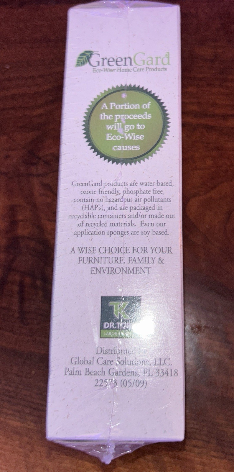 Green Gard Eco-Wise Home Care Furniture Fabric & Microfiber Cleaner New Sealed