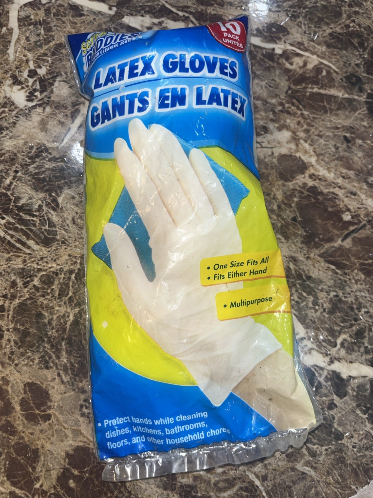 2x Scrub Buddies Nitrile Cleaning Gloves – pack of 10 One Size Multipurpose