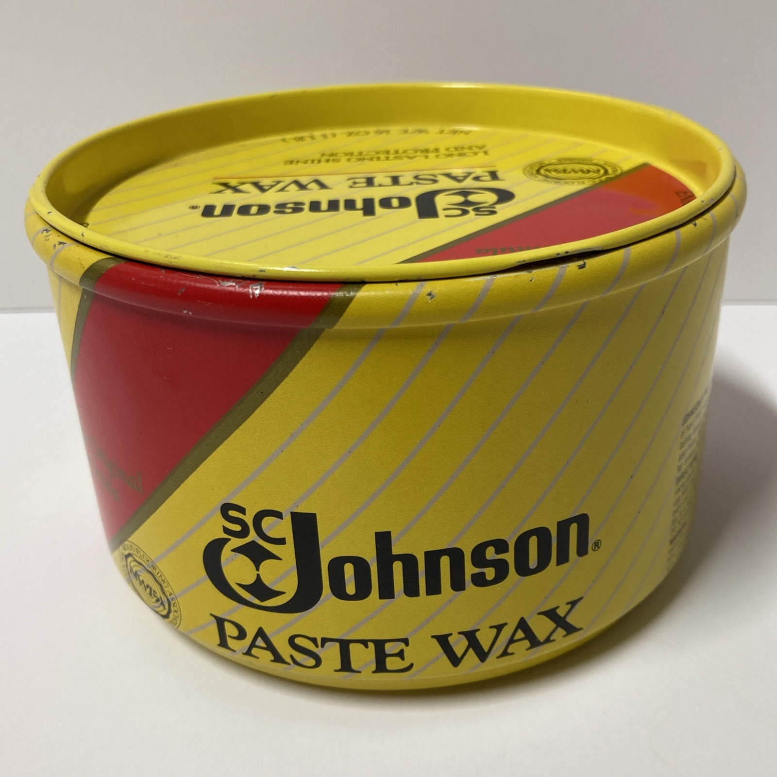 SC Johnson Wood Paste Wax Original Formula 16 oz Long Lasting Shine 85% Full