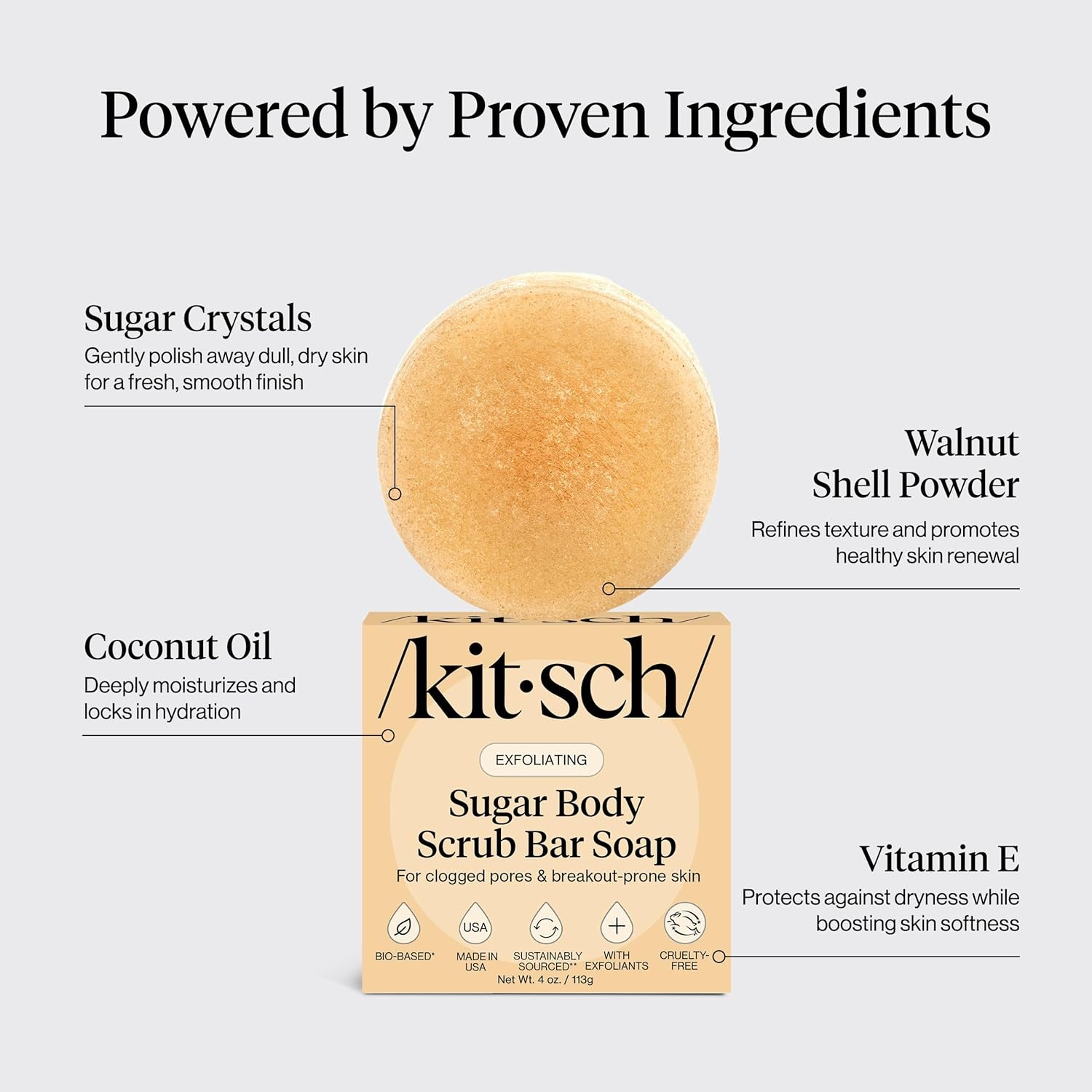 Exfoliating Sr Body Scrub Bar Soap – Polishing Soap Bar with