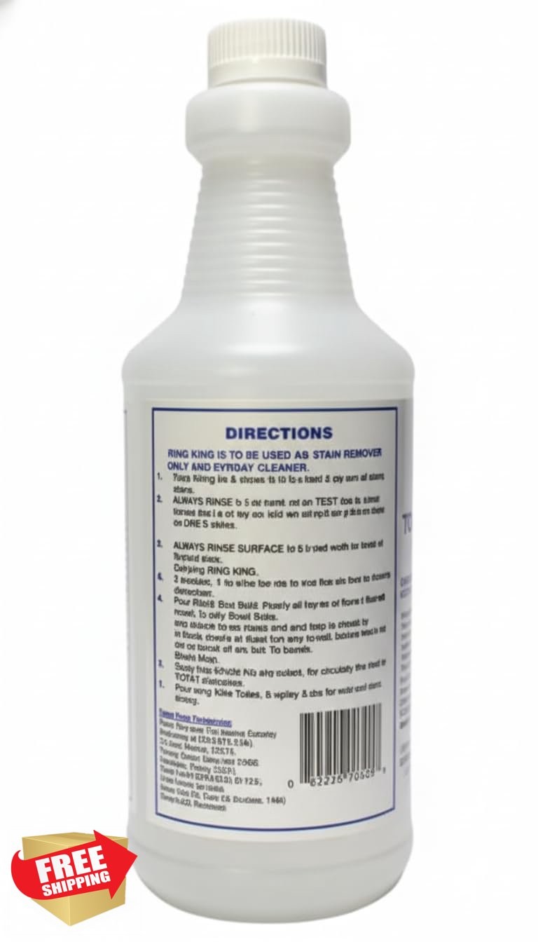 Ring King Toilet Bowl Cleaner 32oz Rust Hard Water Stain Remover