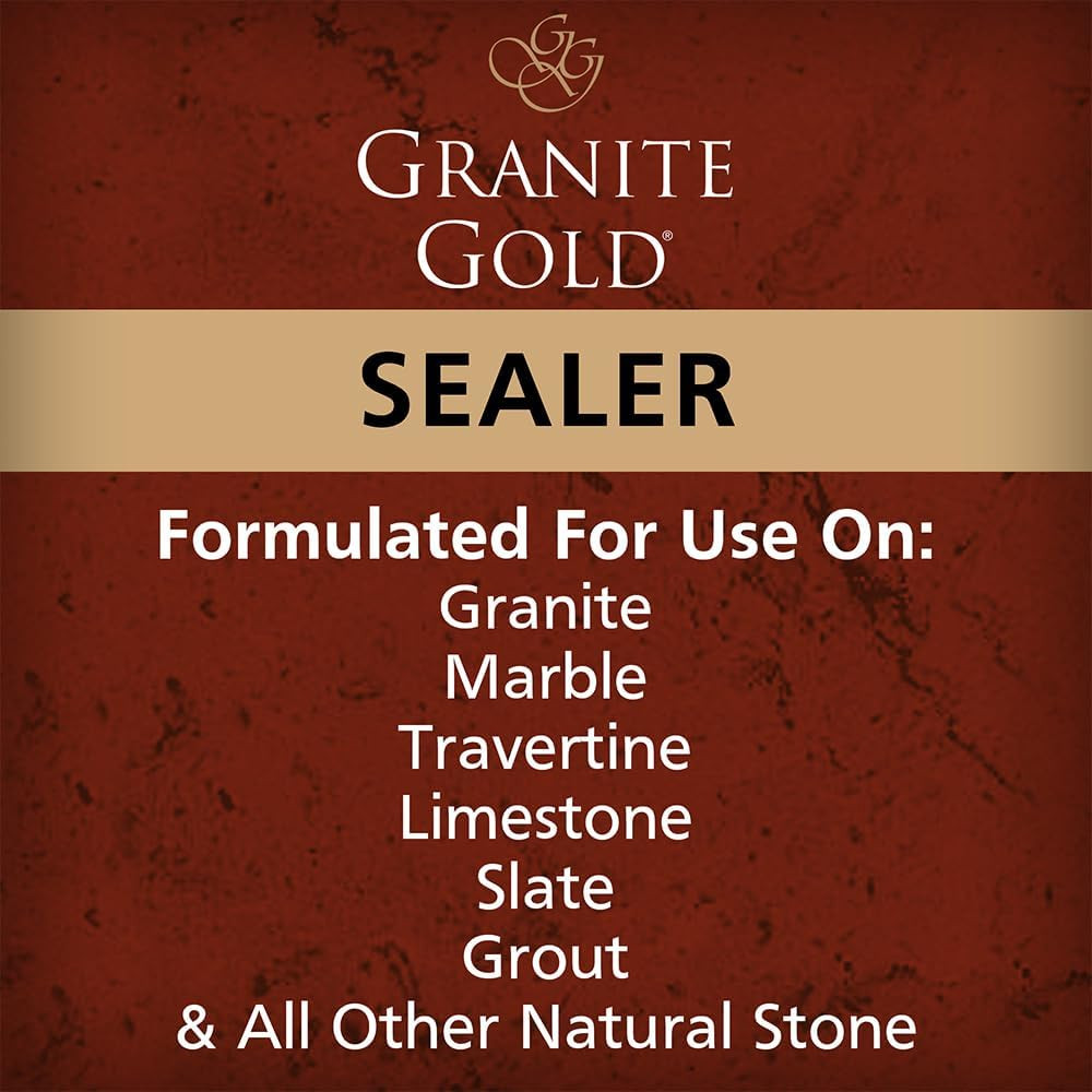 Daily Cleaner Spray 3-Pack with Sealer Spray 1-Pack for Granite, Marble, Travert