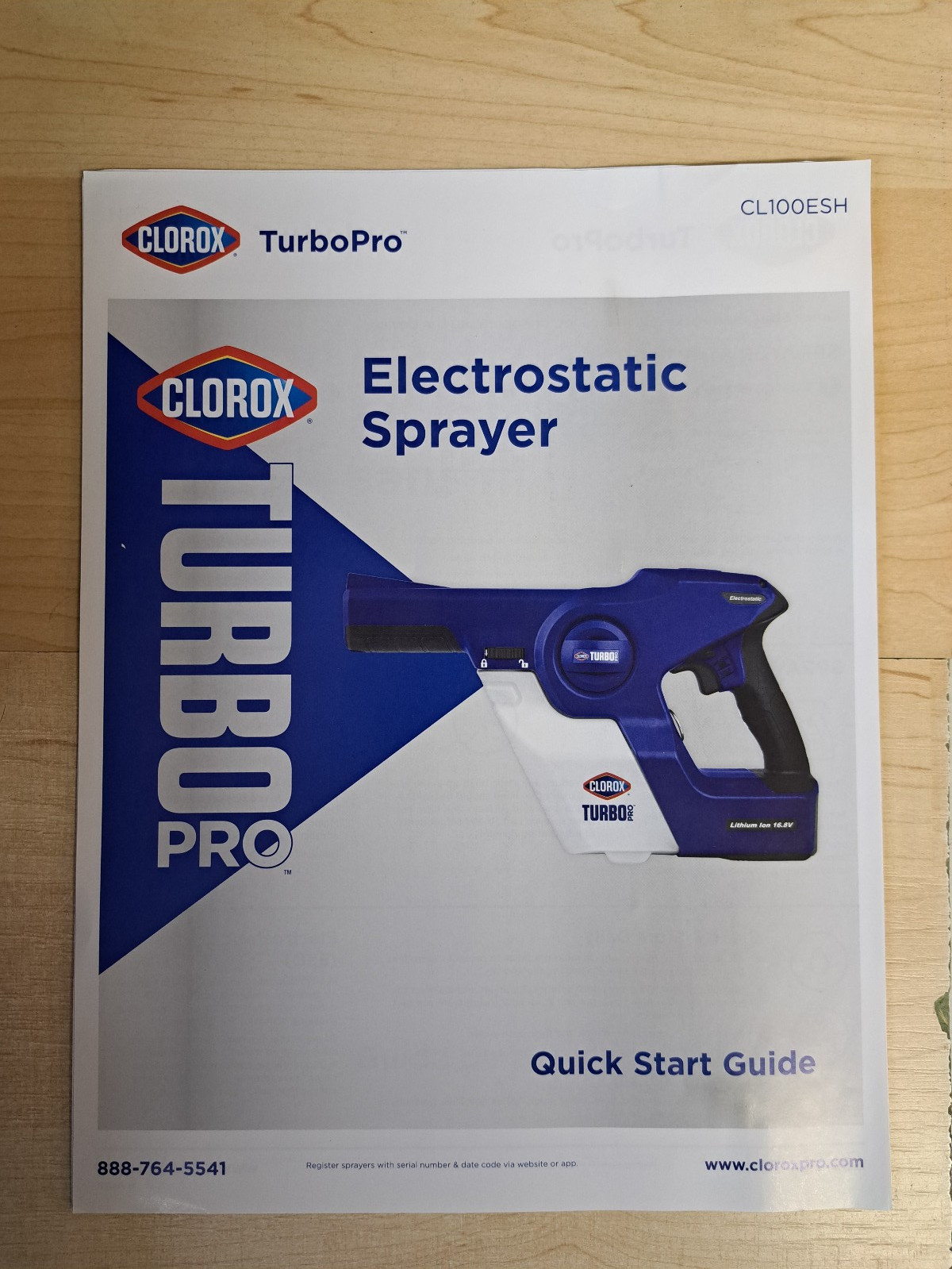 Clorox Turbo Pro Electrostatic Sprayer – Cordless Handheld Unit