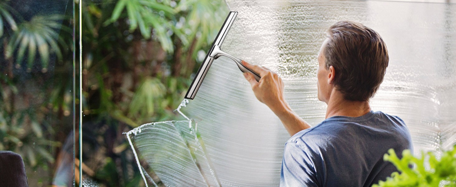 10″ Squeegee for Shower Glass Door All-Purpose Shower Squeegee for Glass Doors