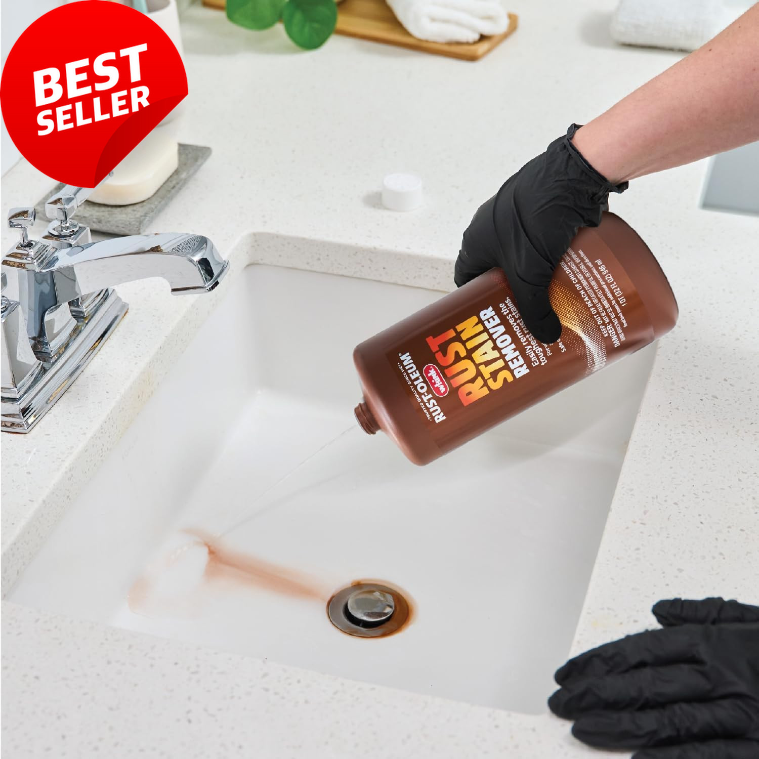 Whink Rust Stain Remover for Toilets, Sinks, Fabrics & Carpets | 32 Oz