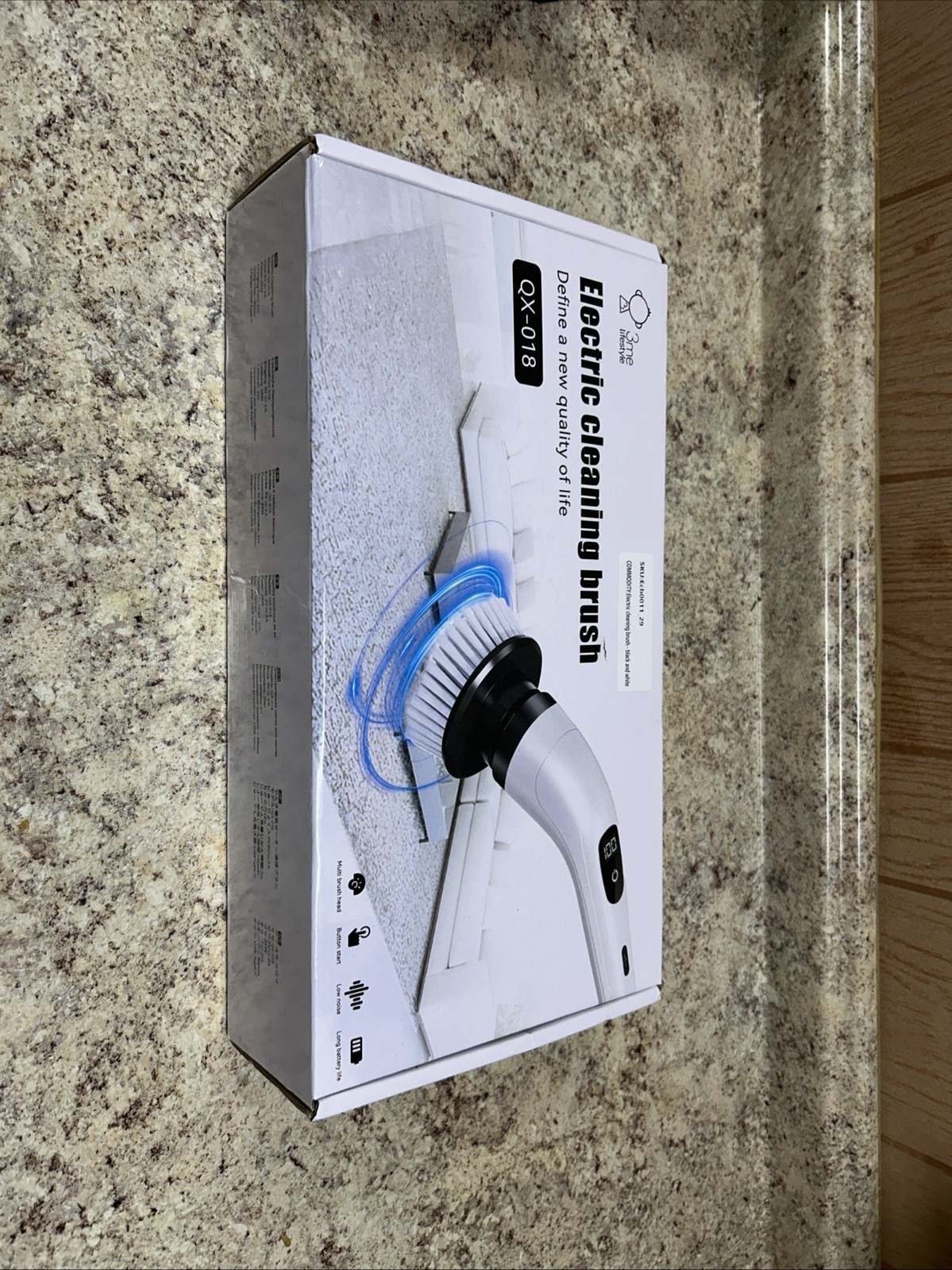 3ME Electric Spin Brush Power Scrubber Handheld Electric Rechargeable NEW IN BOX