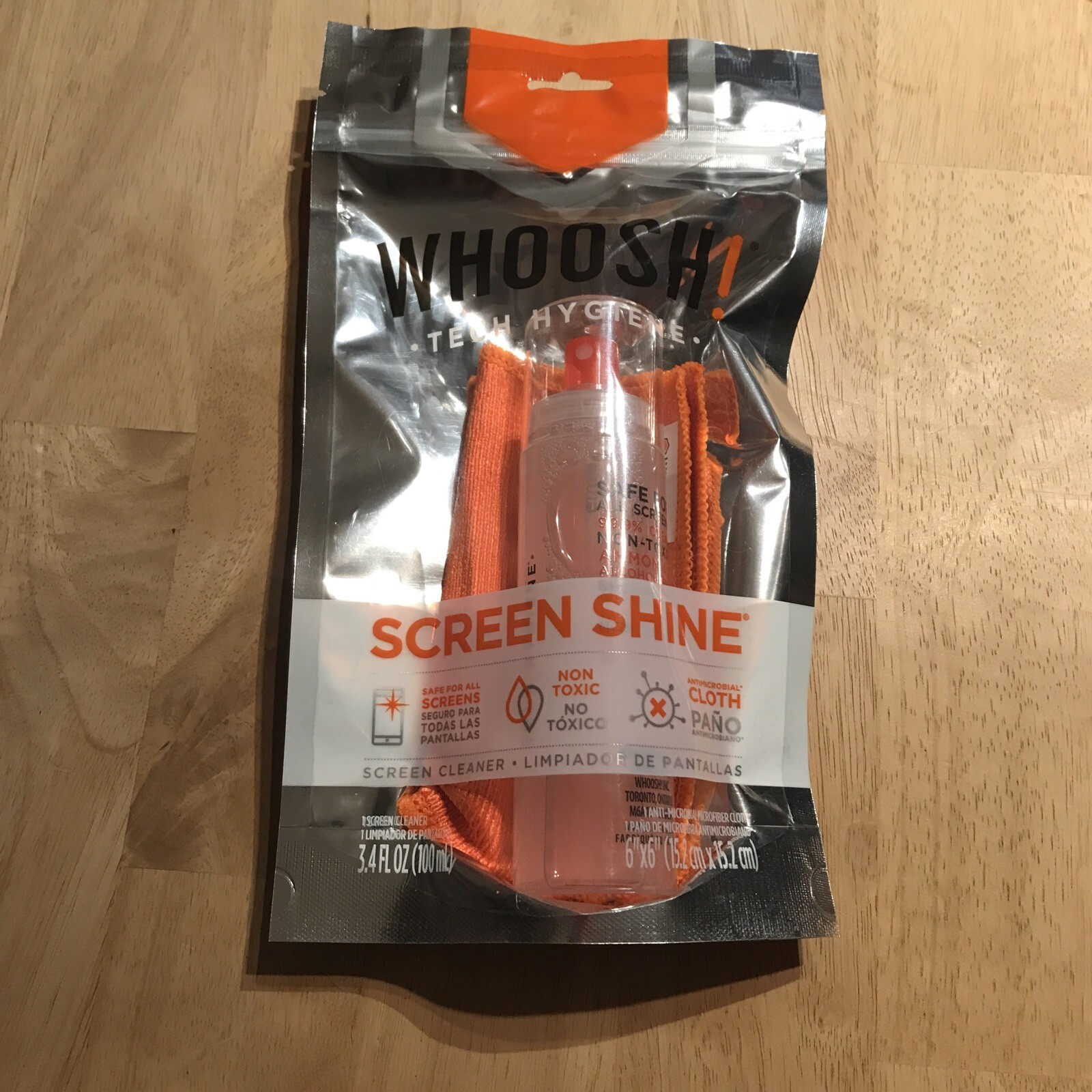 Whoosh! Screen Shine Go XL Tech Hygiene 3.4 Oz Screen Cleaner New Sealed
