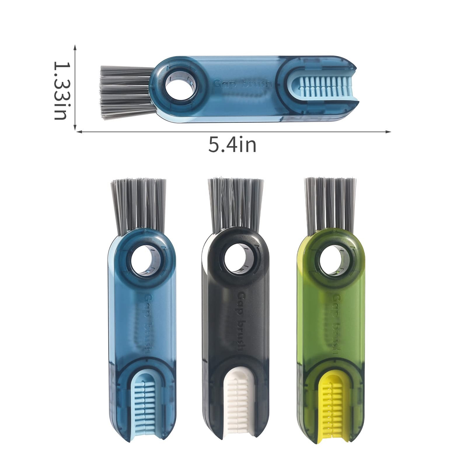 3 In 1 Cup Lid Gap Cleaning Brush Set Multifunctional Insulation Bottle Cleaning