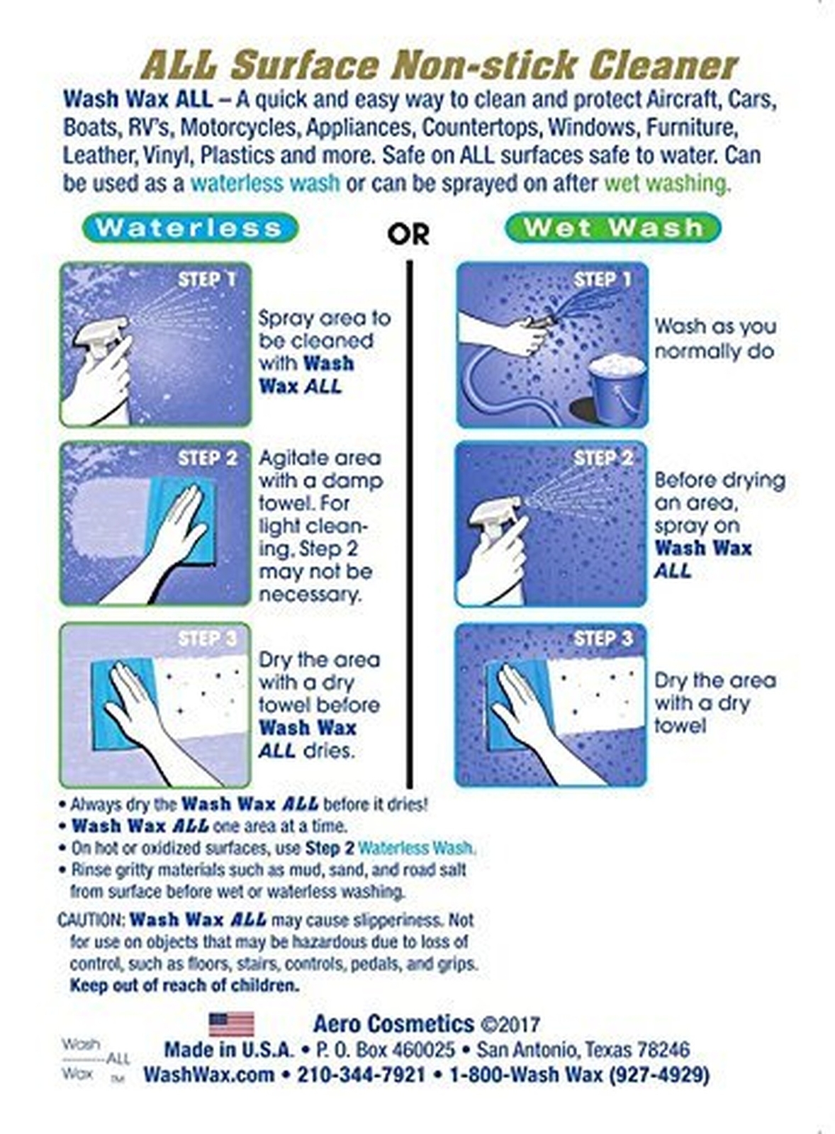 Wet or Waterless Car Wash Wax 128 fl. oz. Aircraft Quality for your Car, RV, …