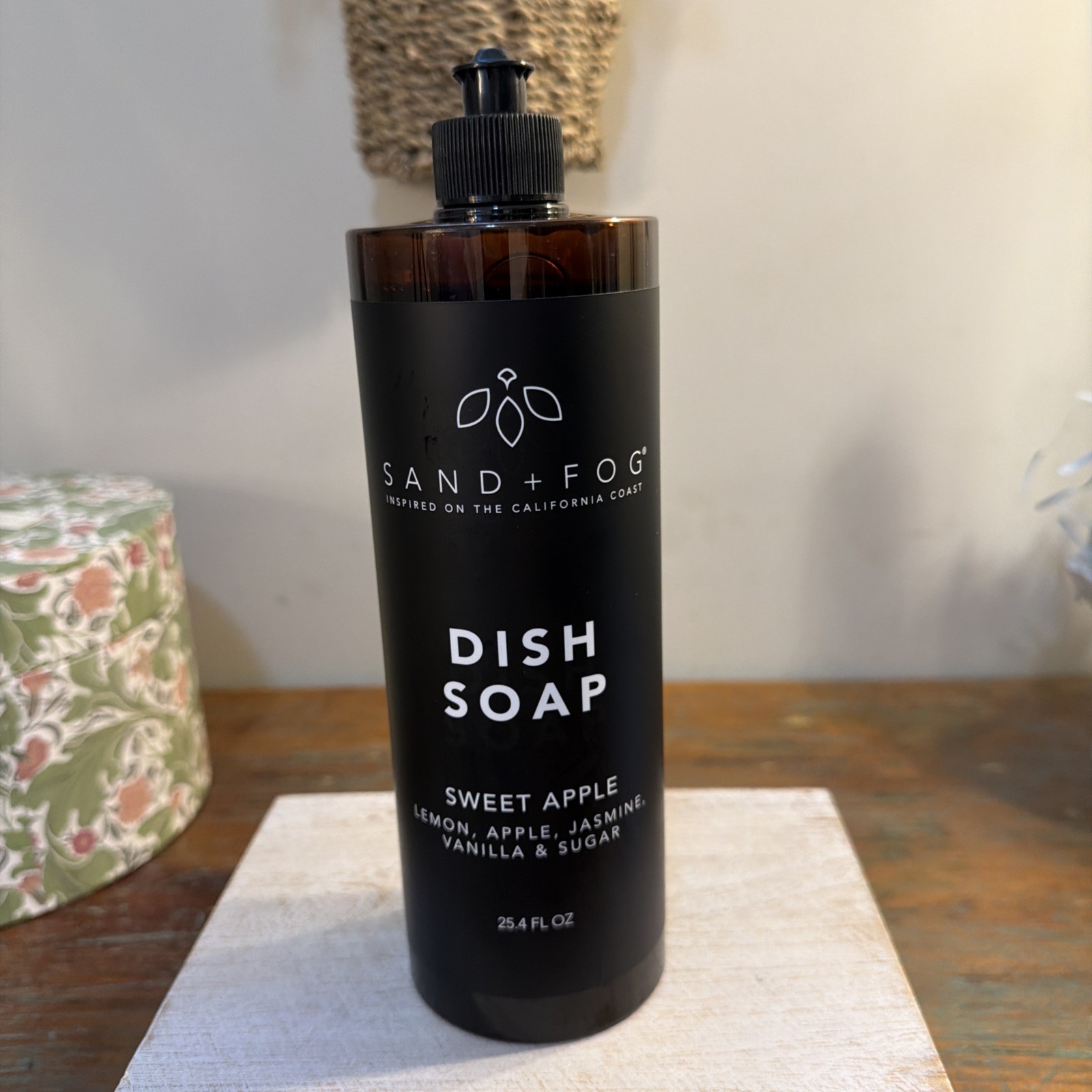 Sand + Fog Sweet Apple Dish Soap, 25.4 oz. New.