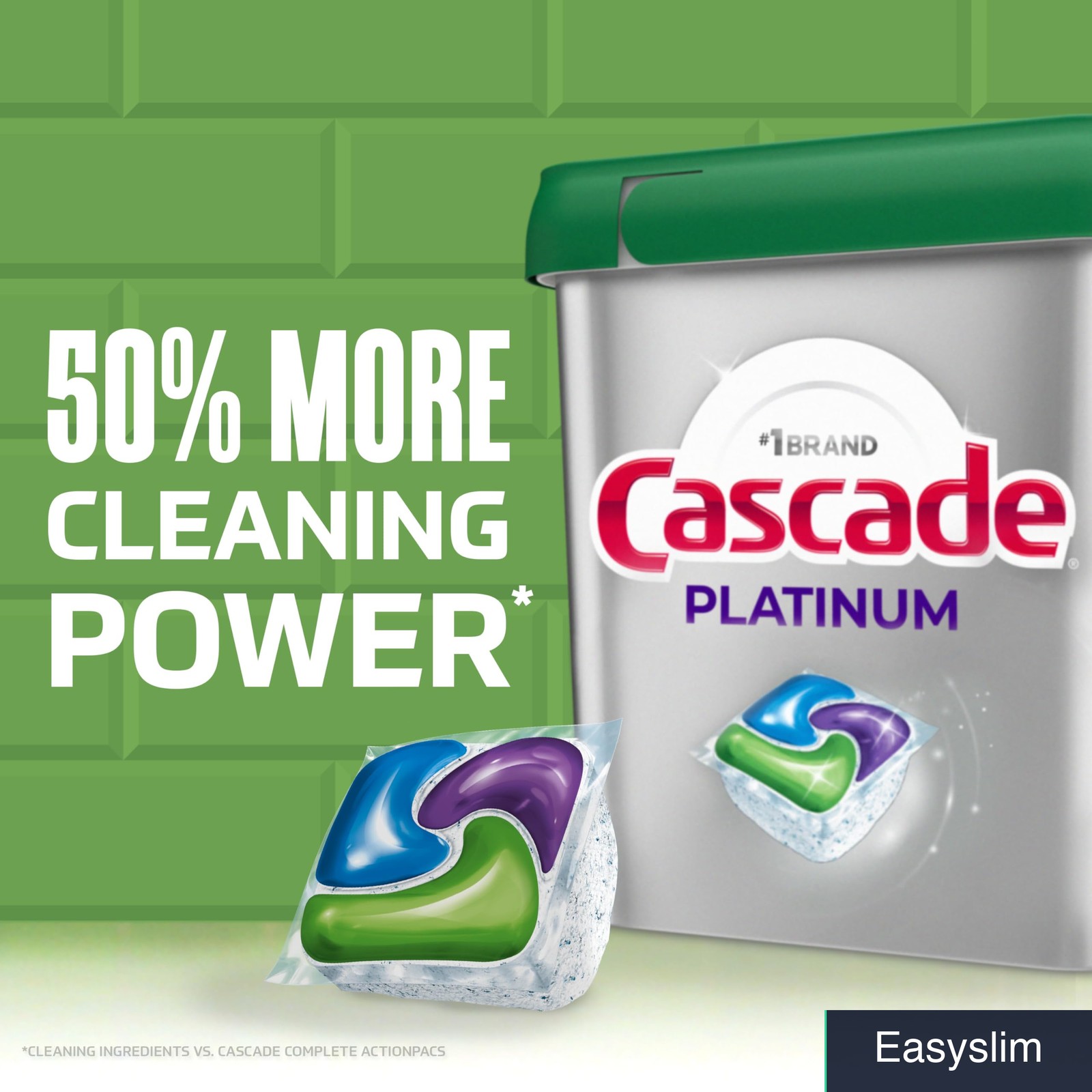 Dishwasher Pods Detergent Fresh Scent 12 Count Cascade Platinum