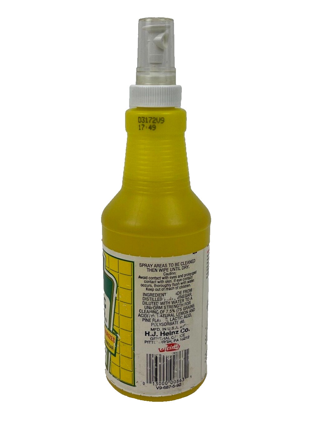 Vintage Heinz All Natural Cleaning Vinegar Spray Discontinued Never Used