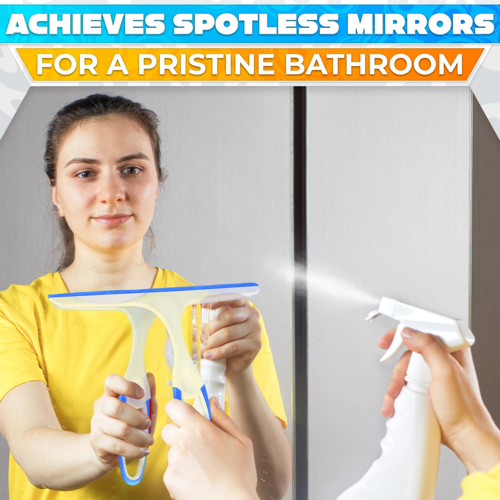 4 Pcs Bathroom Shower Squeegee Glass Door Window Cleaning for Car Home Window