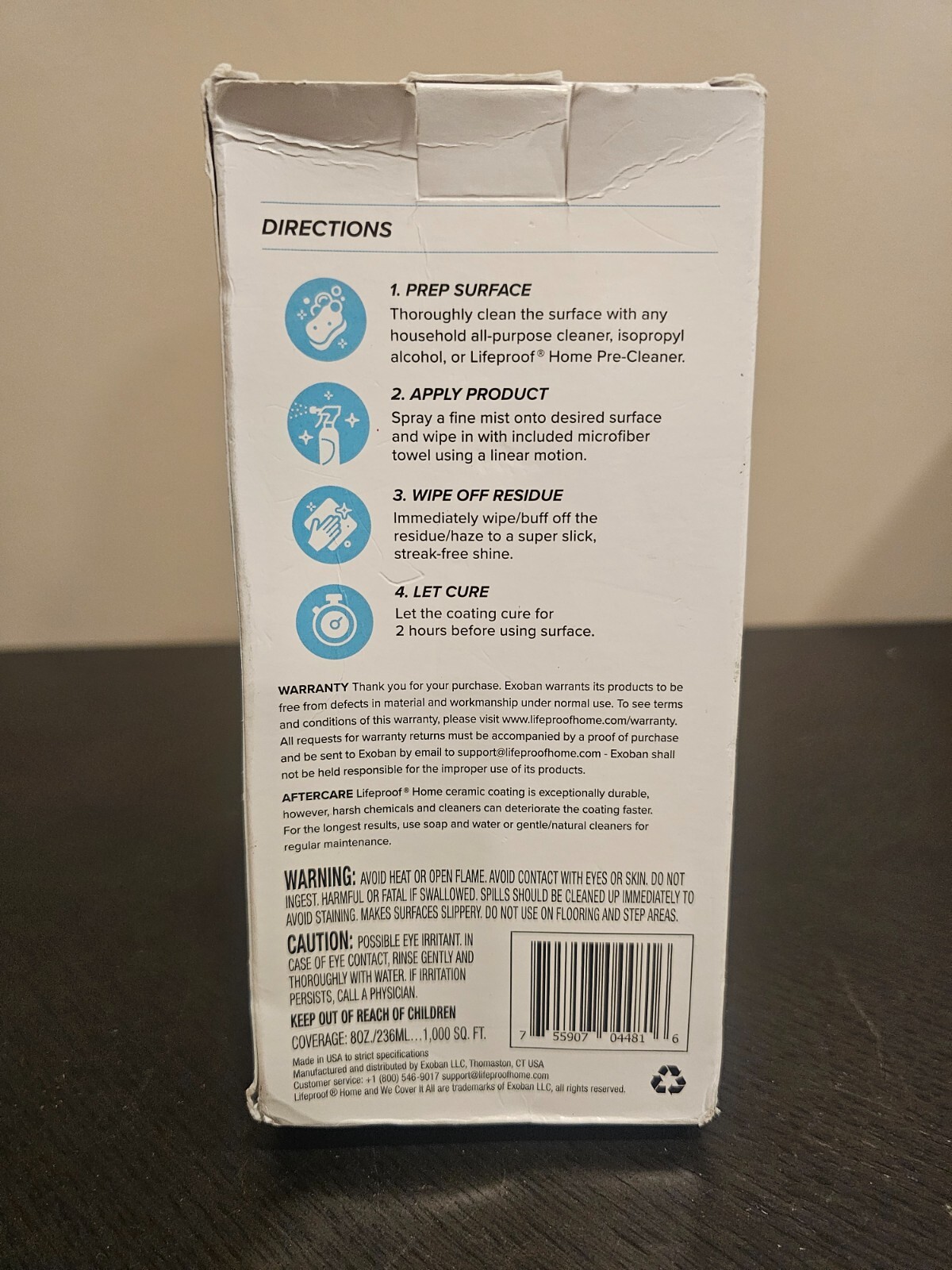Lifeproof Home Multi-Surface Ceramic Nanotechnology Coating Spray 8 fl oz Box