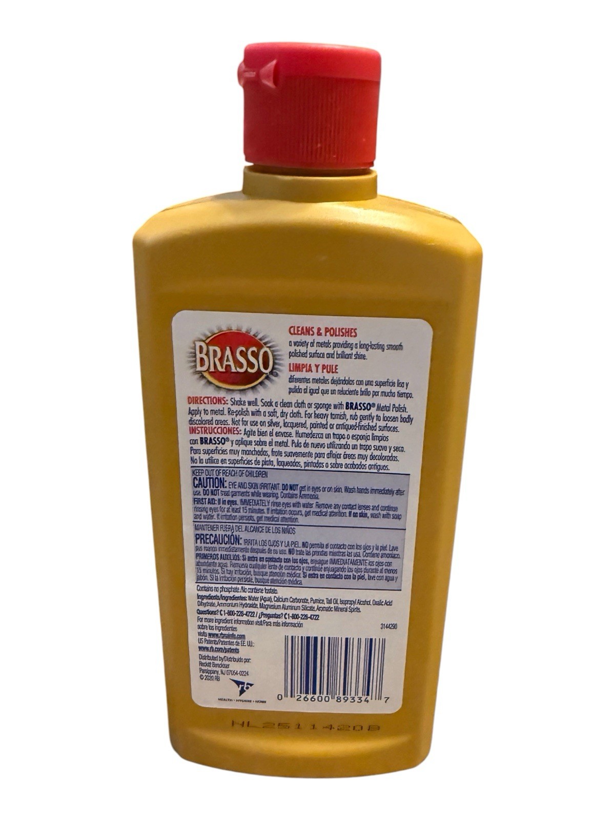 Brasso Metal Polish (7-Pack) Cleans Chrome, Brass, Pewter, Bronze (7x 8 oz)
