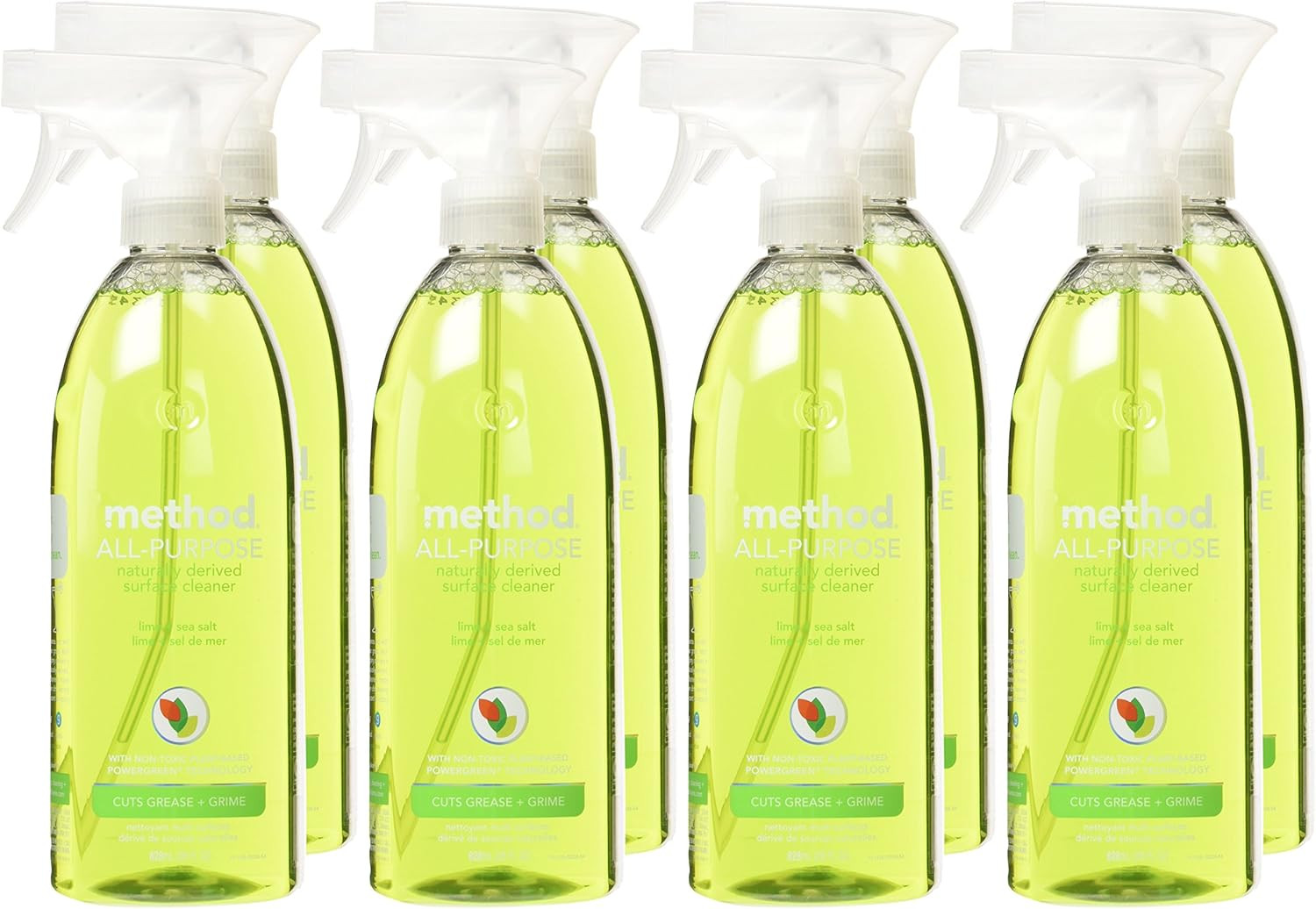 All Purpose Cleaner, Lime + Sea Salt, 28 Fl Oz (Pack of 8), Eco-Friendly Multi-S