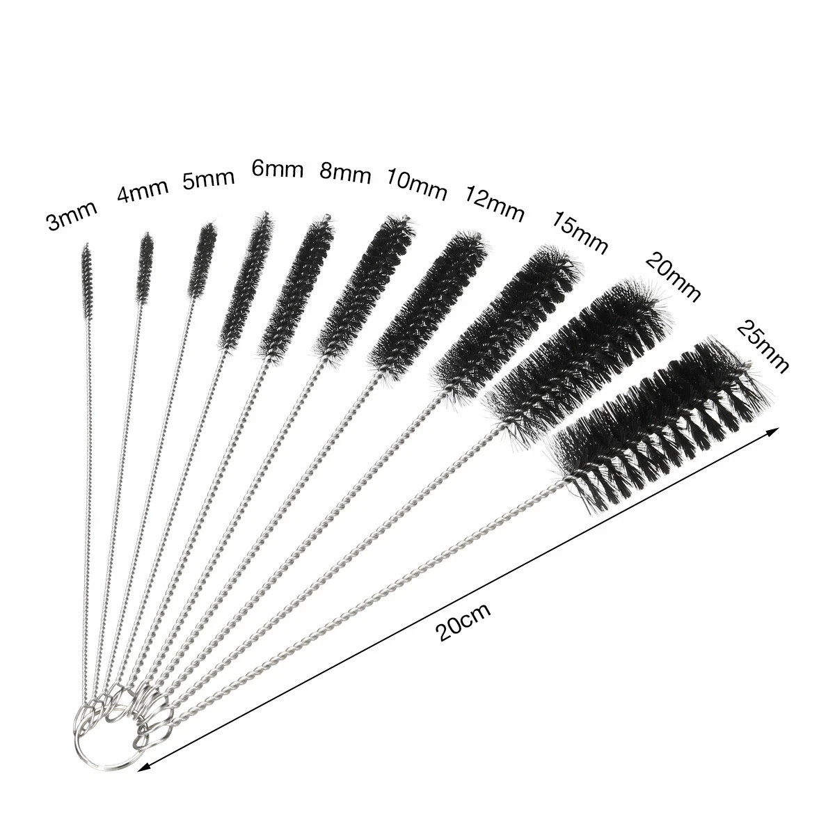 Bottle Cleaner Brushes Set Pipe Bong Cleaner Glass Tube Cleaning Brush Household