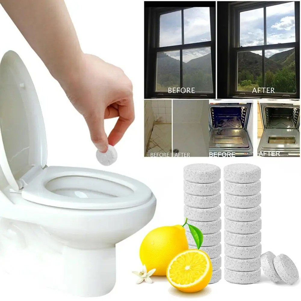 Refill Tablets for Kaboom Toilet Scrub Free Cleaning System Easy Lemon Scent