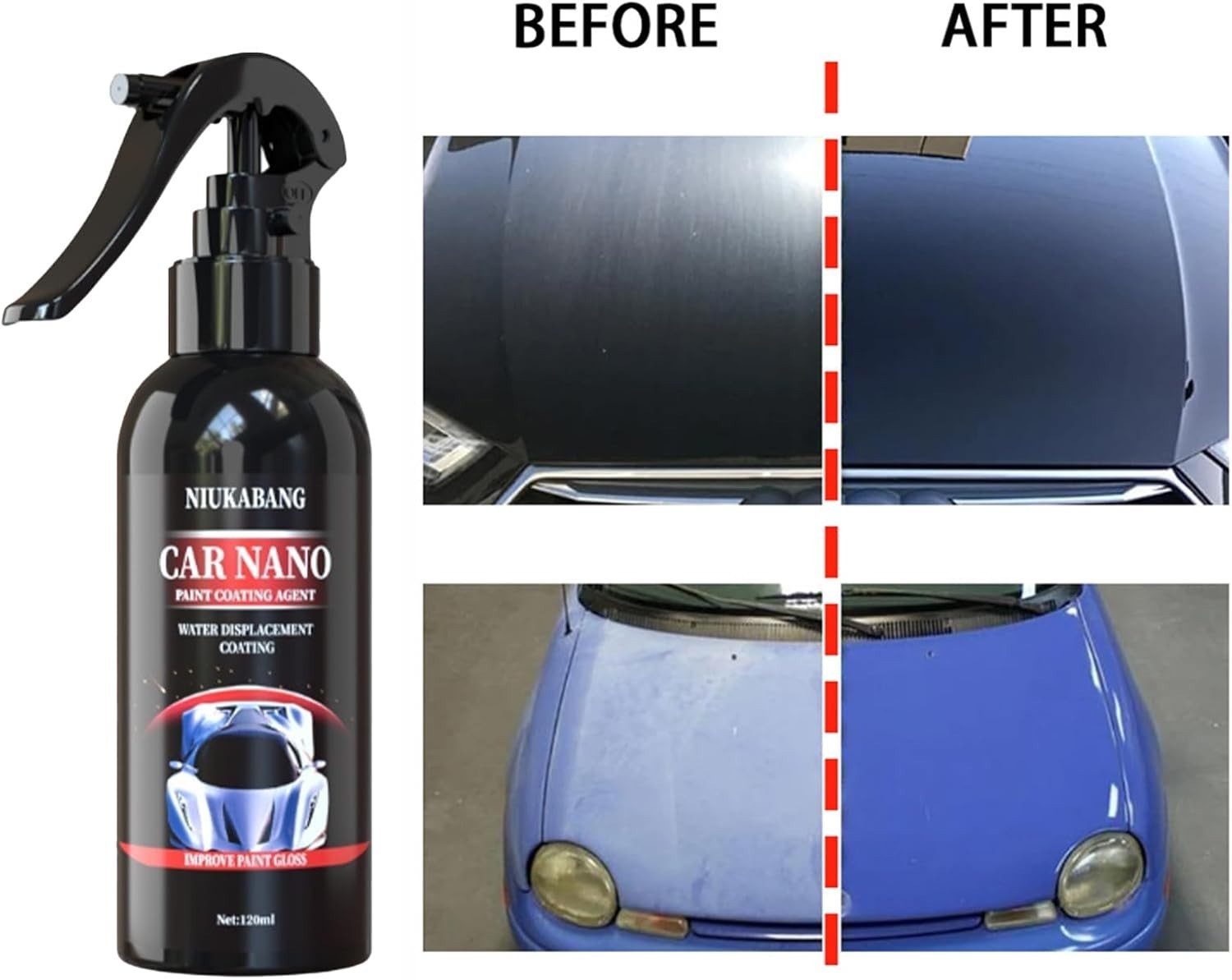 NIUKABANG Car Nano Paint Coating Agent Spray 120ml