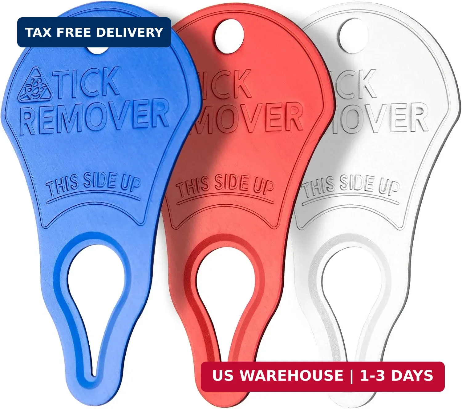 3 Pack Tick Remover Tool for Dogs Pets Humans Safe Outdoor Tick Key Essentials