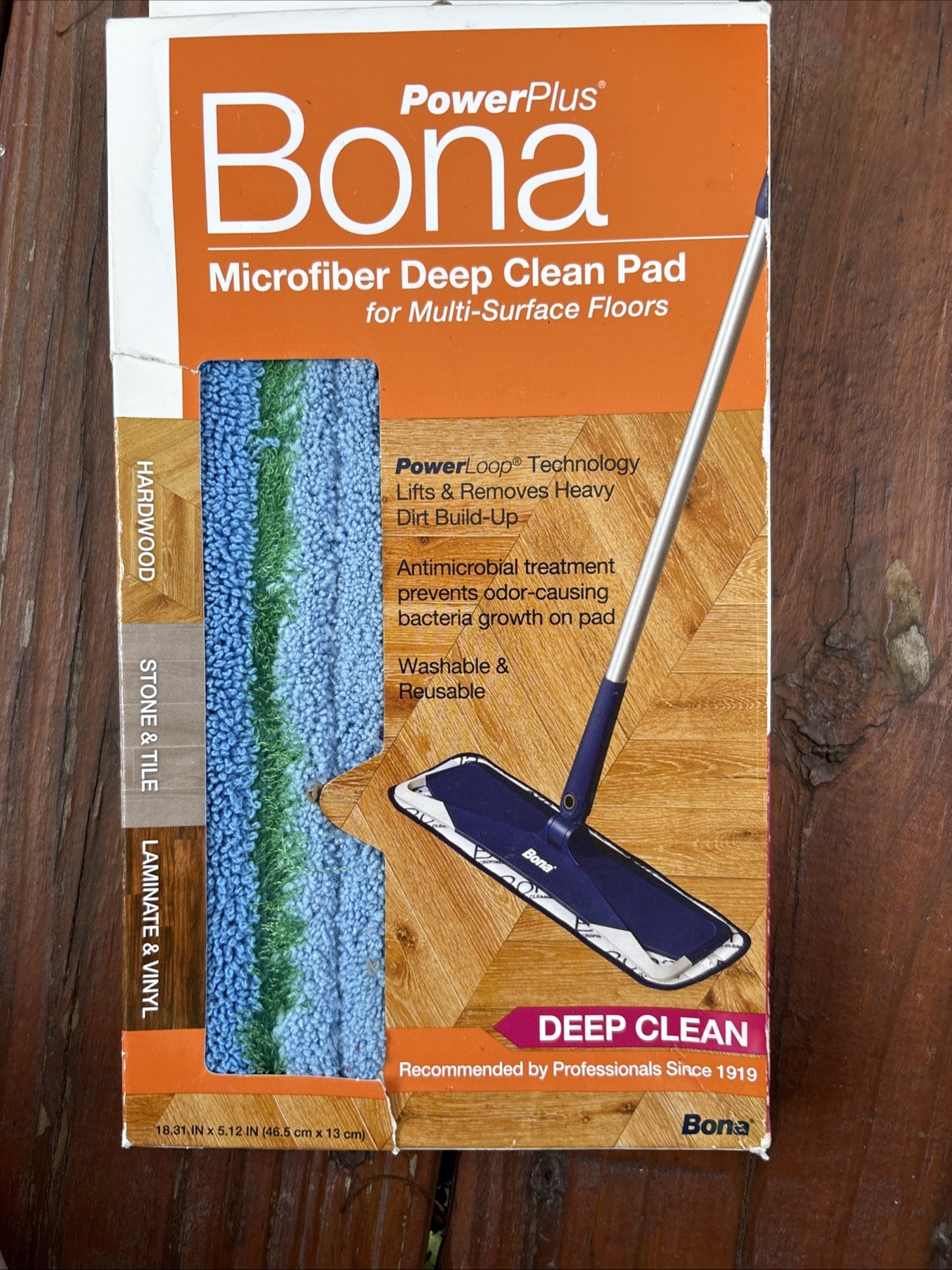 Microfib Deep Clean Pad,No AX0003495, Bona Kemi Usa Inc