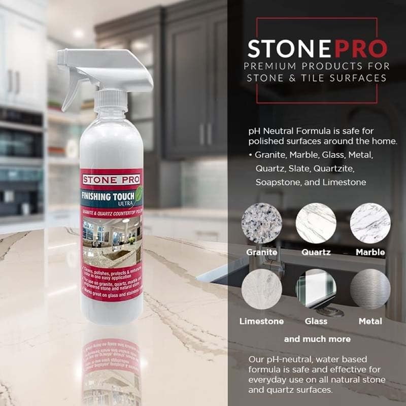 , Stone Spray Polish & Cleaner, Finishing Touch For Countertops Only