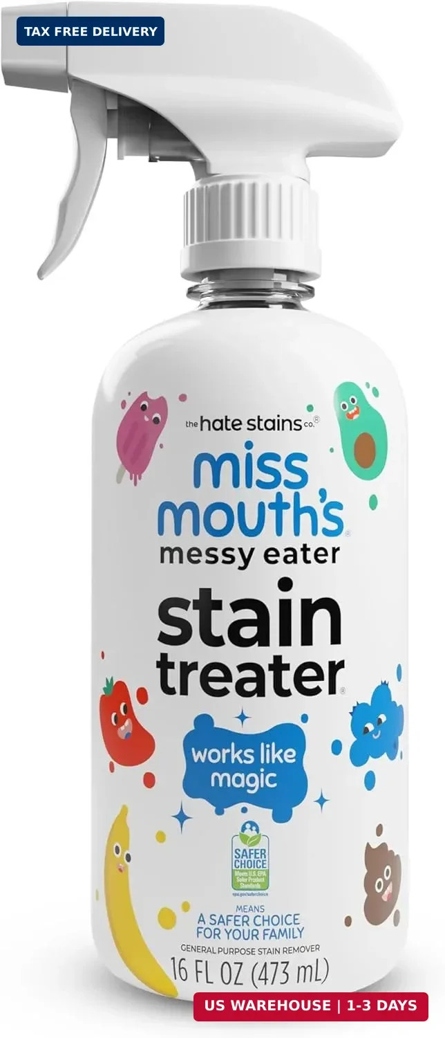 Miss Mouth’s Messy Eater Stain Treater Spray – 16oz Stain Remover – Newborn & Ba