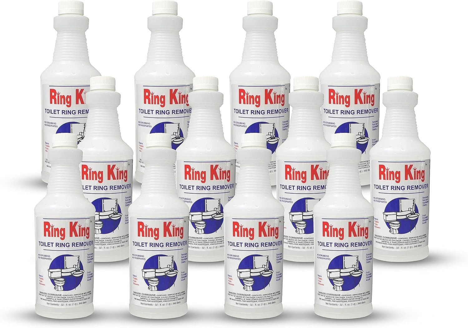 Brand – Ring King Toilet Bowl Cleaners | Pack Of 12 Toilet Bowl Cleaner Liqui…