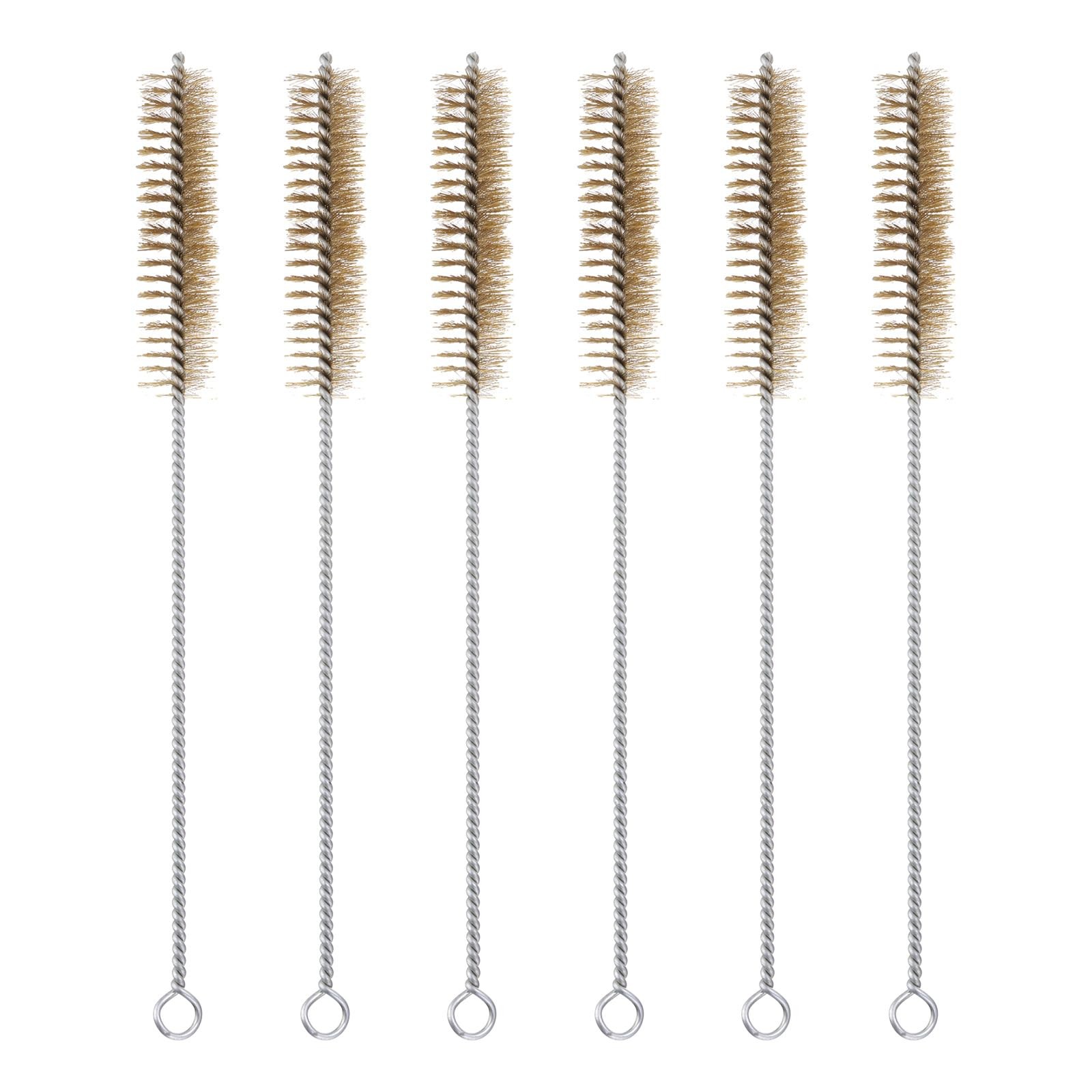 12″ Wire Tube Brush, 6Pcs 1″ Diameter Brass Wire Tube Brush Pipe Cleaning Sup…