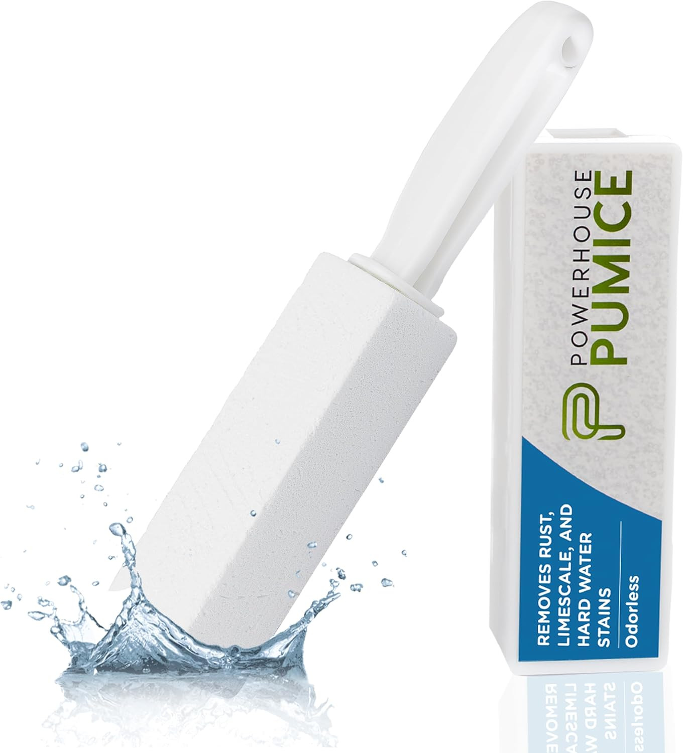 Pumice Stone Toilet Bowl Cleaner with Handle (1-pack) – A Solution for Hard W…