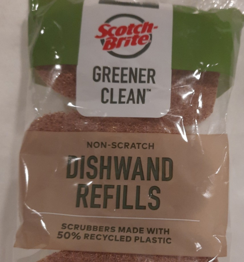 MRS. MEYERS CLEAN DAY DAISY SCENT DISH SOAP W/ SCOTCH BRITE DISHWAND REFILL NEW