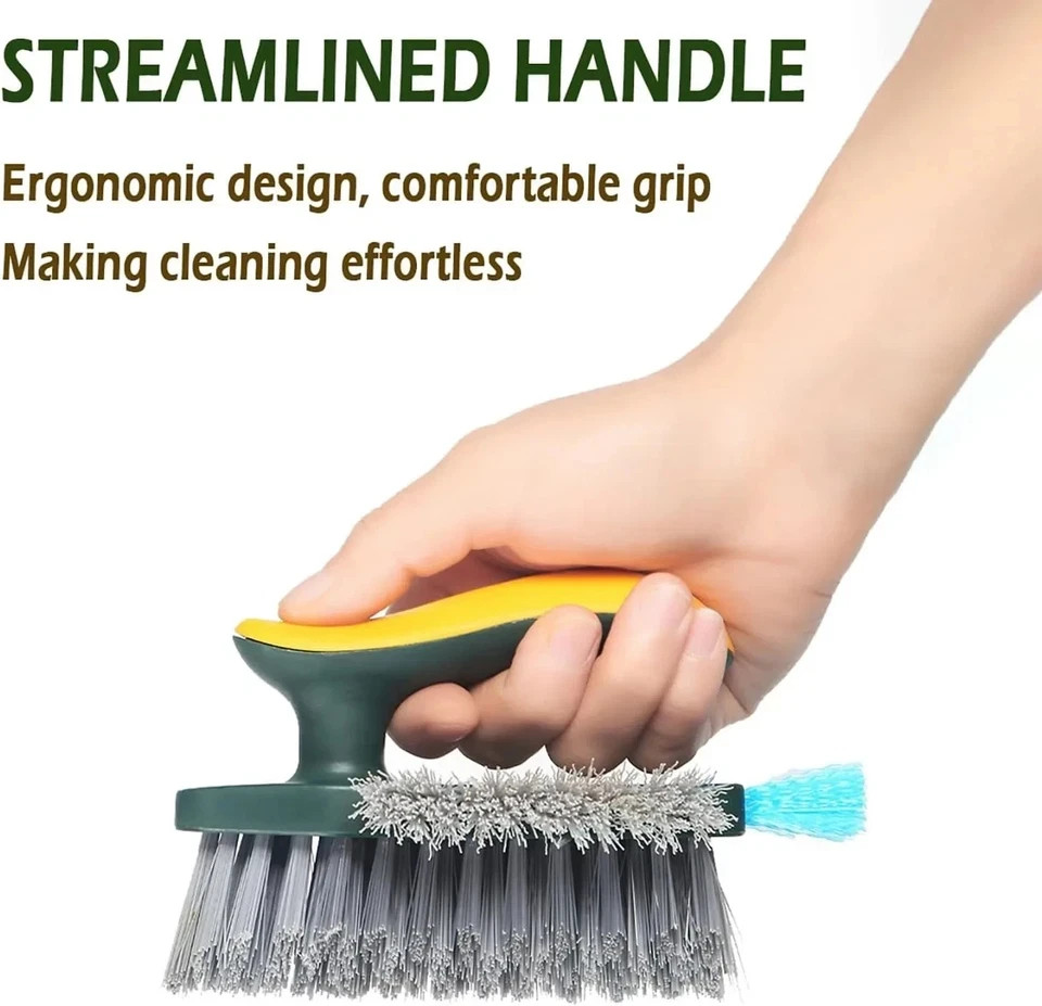 Window Track Cleaning Brush 4 in 1 Crevice Grout Cleaner Multi Function Tool