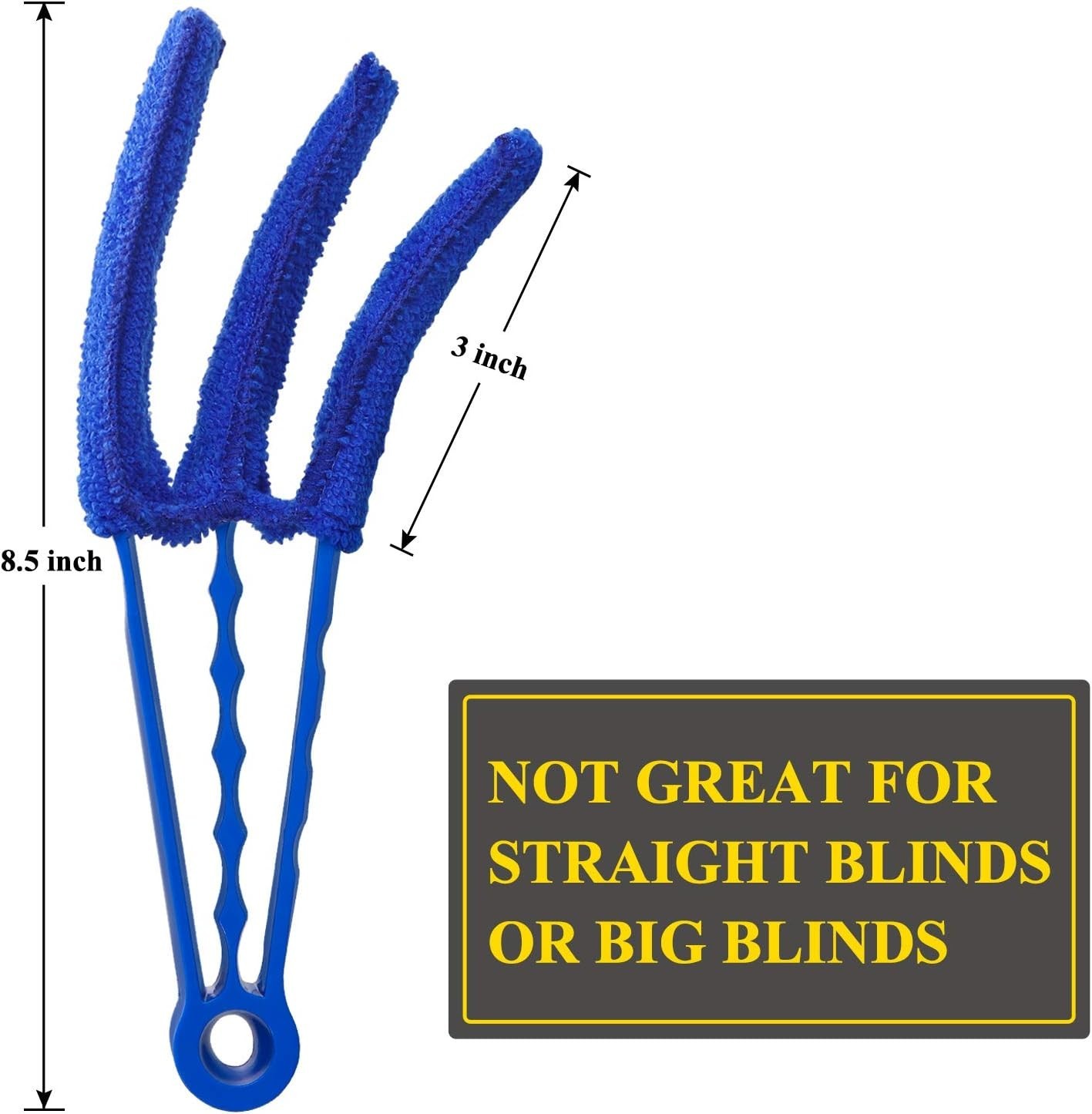 Enhanced Microfiber Blind Duster for Quick Dusting – 8.5″ Long with 5 Sleeves