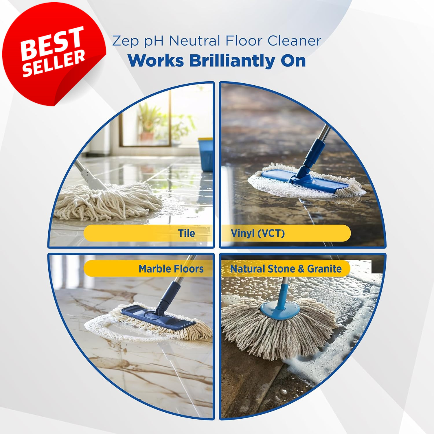 Neutral pH Industrial Floor Cleaner 1 Gallon ZUNEUT128 – US