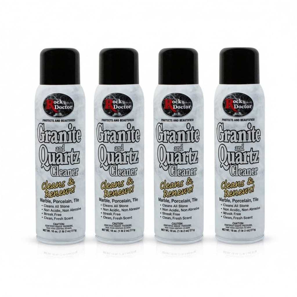 Granite & Quartz Cleaner Spray 18 oz. Can, Cleans Tile, Marble, Kitchen Count…