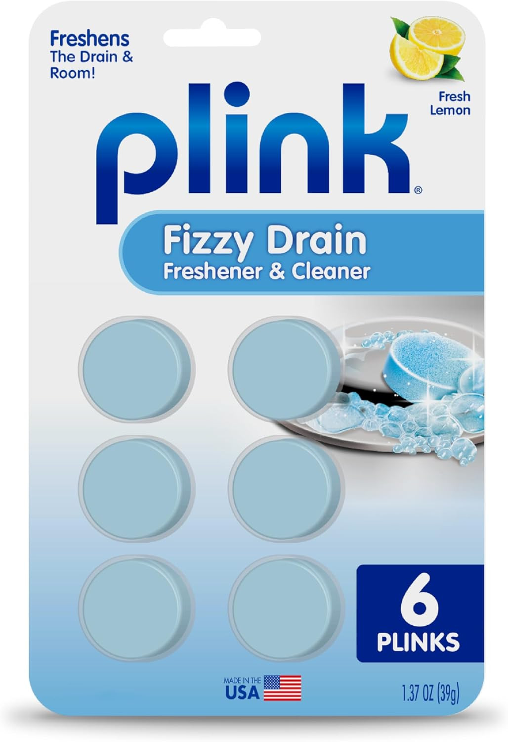 Fizzy Drain Freshener and Cleaner, Prevents Clogs and Removes Odors in Household