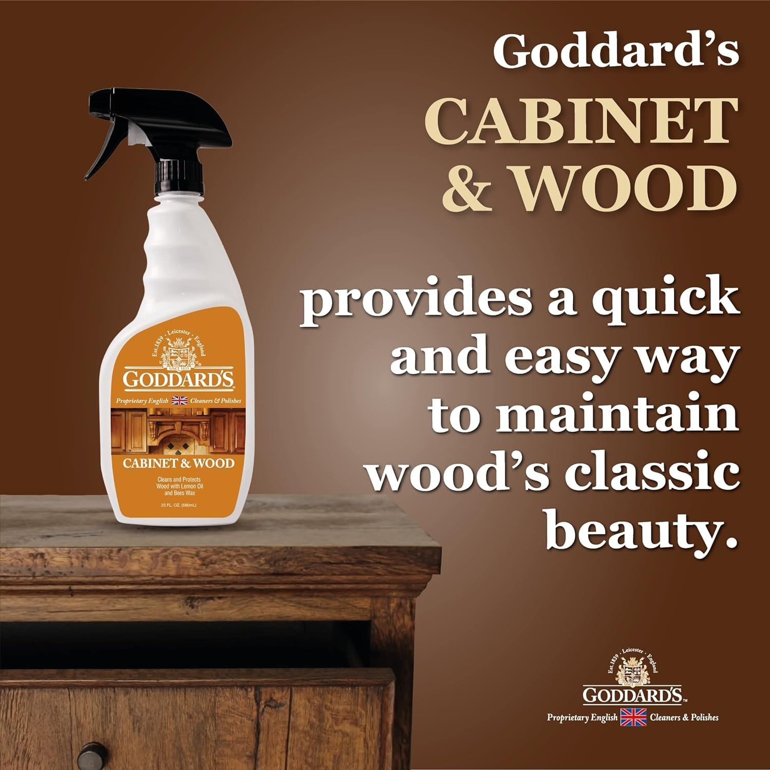 Cabinet & Wood Wax Spray Wood Cleaner & Furniture Polish Wood Conditioner wit…