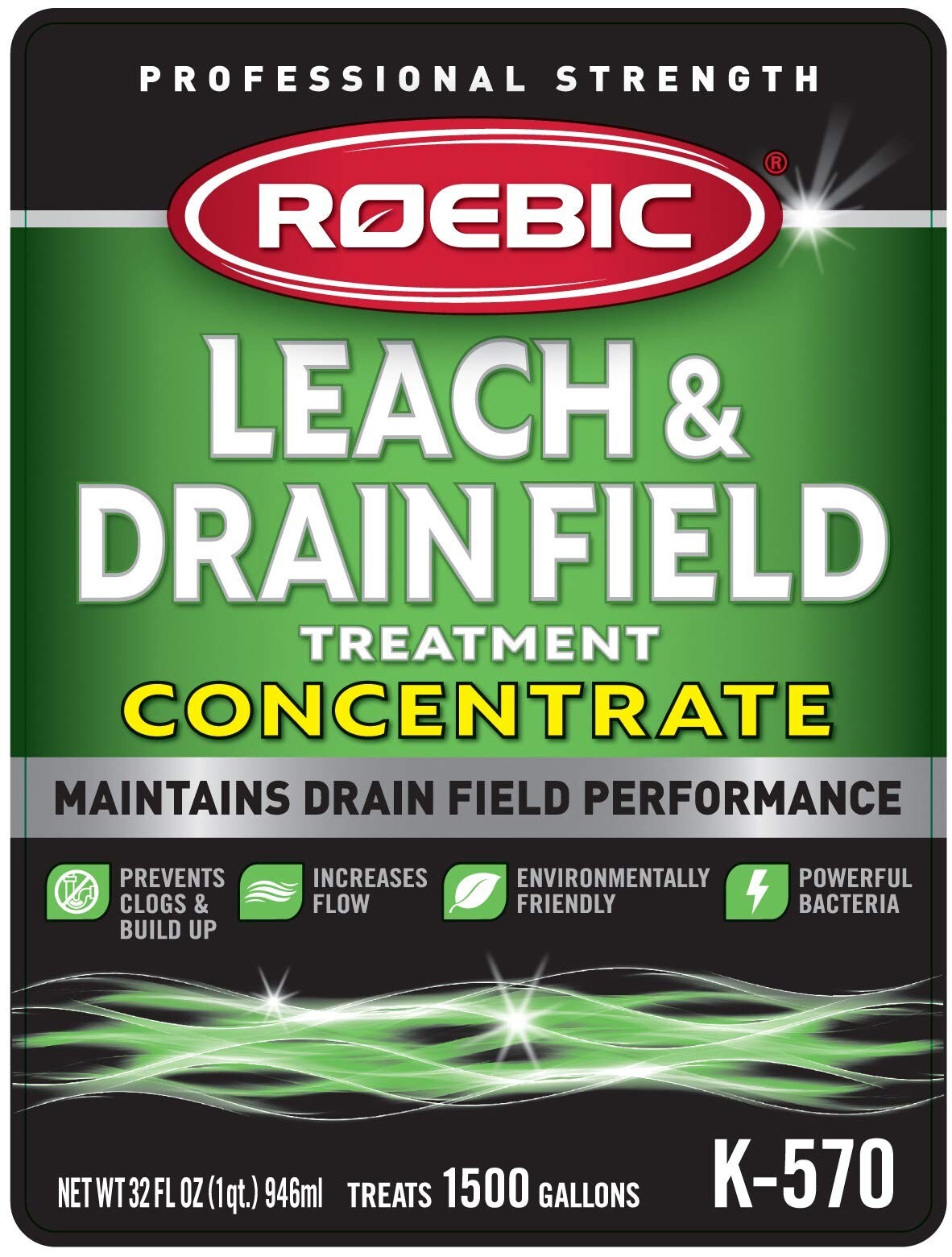 Roebic K-570-Q 32-Ounce Leach And Drain Field Opener Concentrate