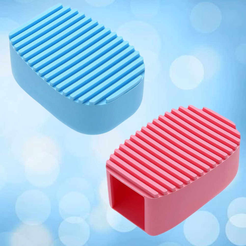 2Pcs Durable Scrubbing Brush Cleaner for Clothes Washing Assorted Colors