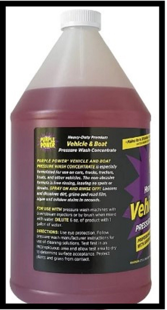 Purple Power Heavy-Duty Vehicle and Boat Pressure Washer Fluid Concentrate, 1 Ga