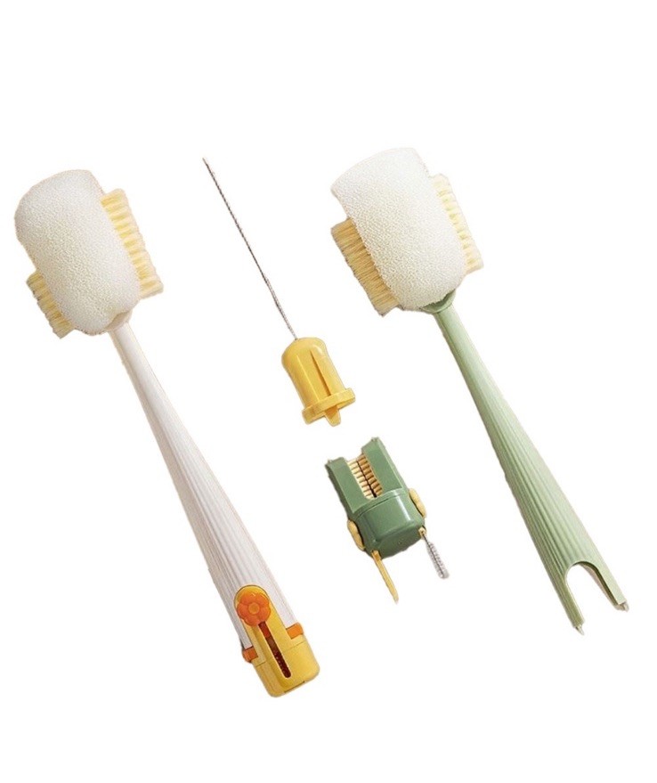 5-in-1 Bottle and Cup Cleaning Brush Set Lid Straw Cleaner Kitchen Tool Pack 2