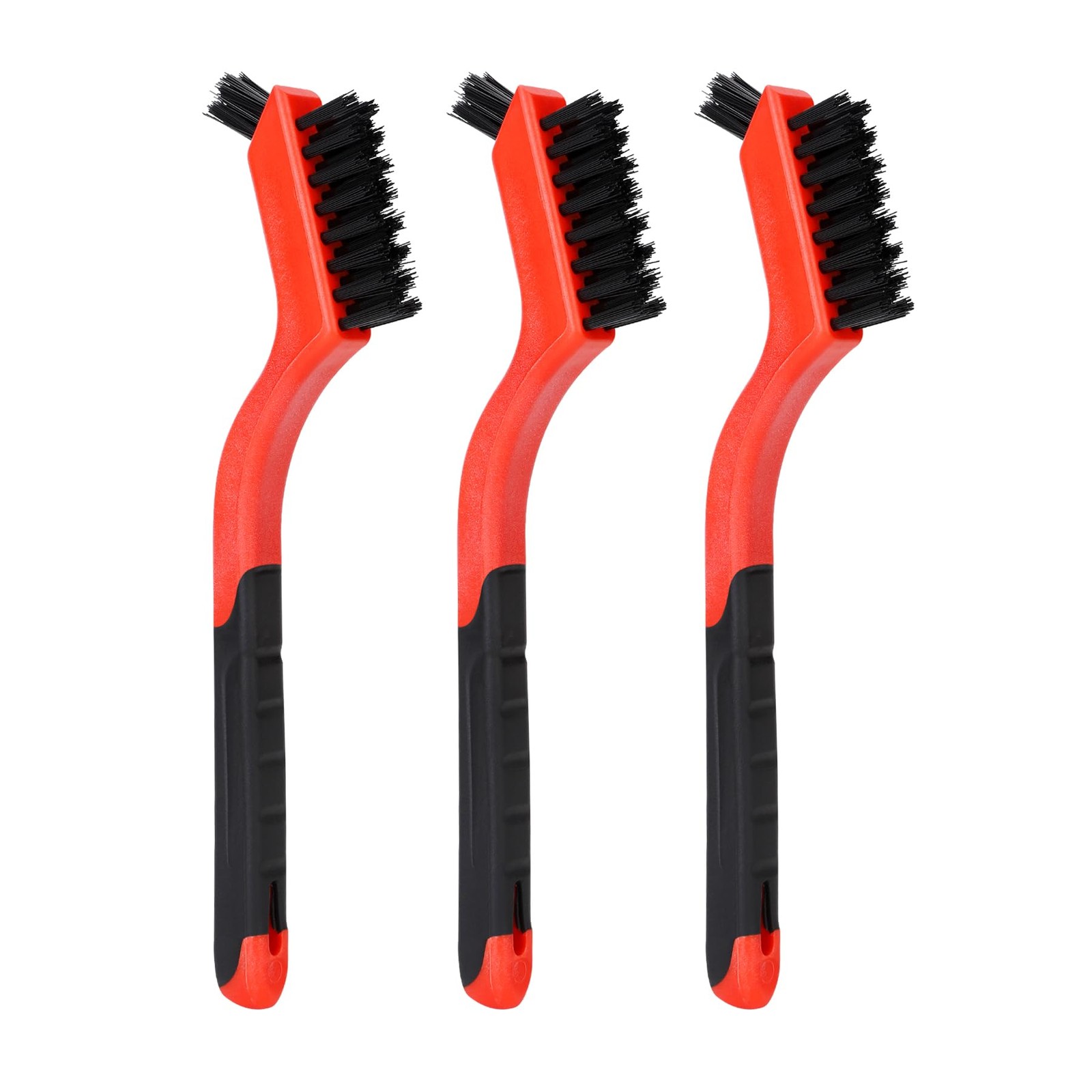 3pcs Nylon Brushes for Cleaning, Small Cleaning Brushes for Tight Spaces, Car…