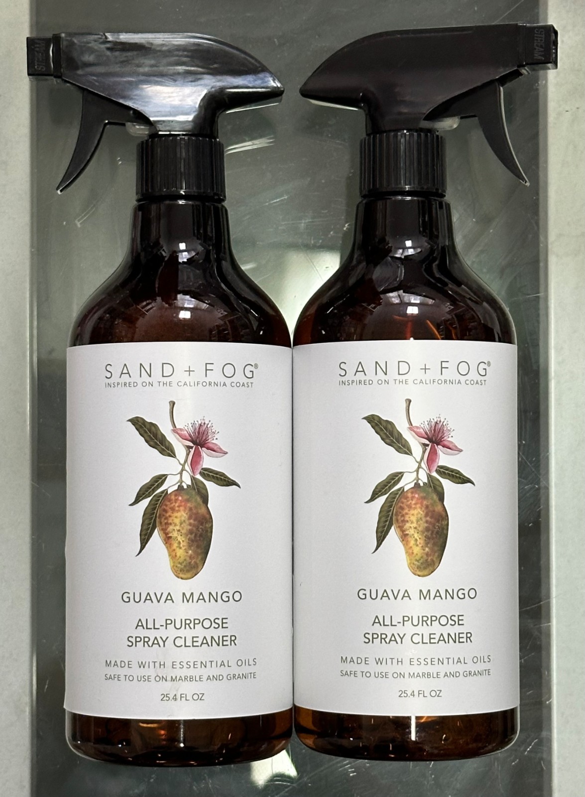 (2-Pk) SAND + FOG™ Plant-Based All-Purpose Kitchen REFRESHER CLEANER Guava Mango